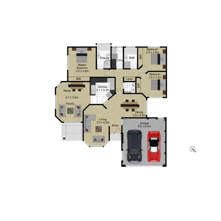 Floorplan of Homely townhouse listing, 25 John Young Crescent, Greenway ACT 2900