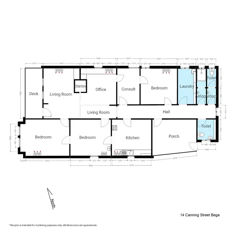 Floorplan of Homely house listing, 14 Canning Street, Bega NSW 2550