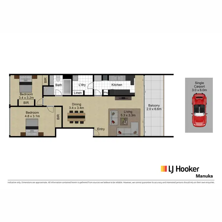 Floorplan of Homely apartment listing, 27/8 Giles Street, Griffith ACT 2603