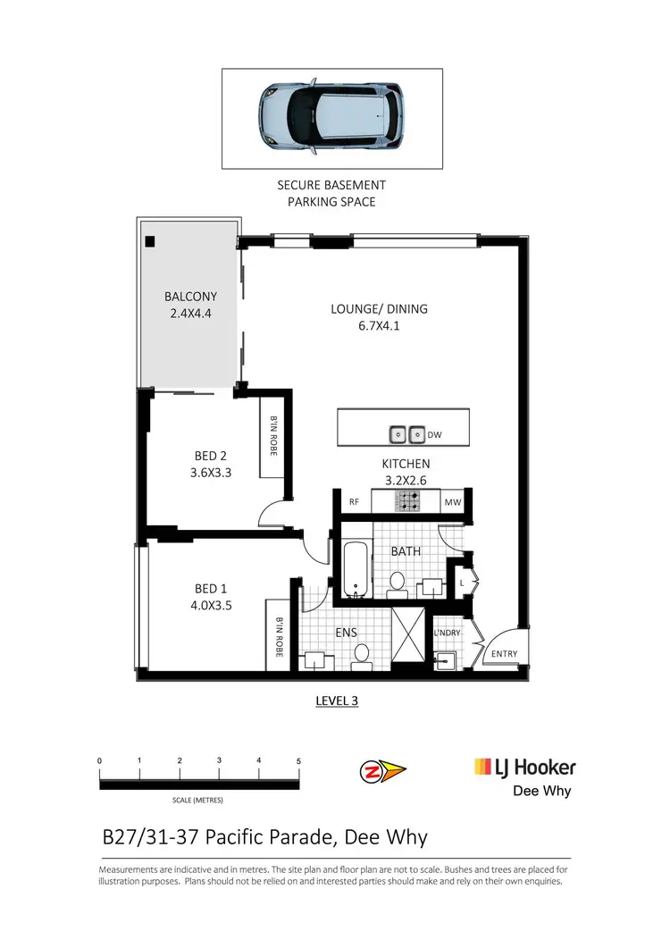 Floorplan of Homely apartment listing, B27/31-37 Pacific Parade, Dee Why NSW 2099