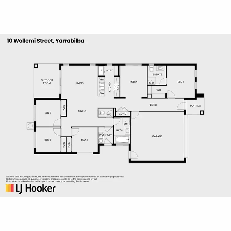 Floorplan of Homely house listing, 10 Wollemi Street, Yarrabilba QLD 4207