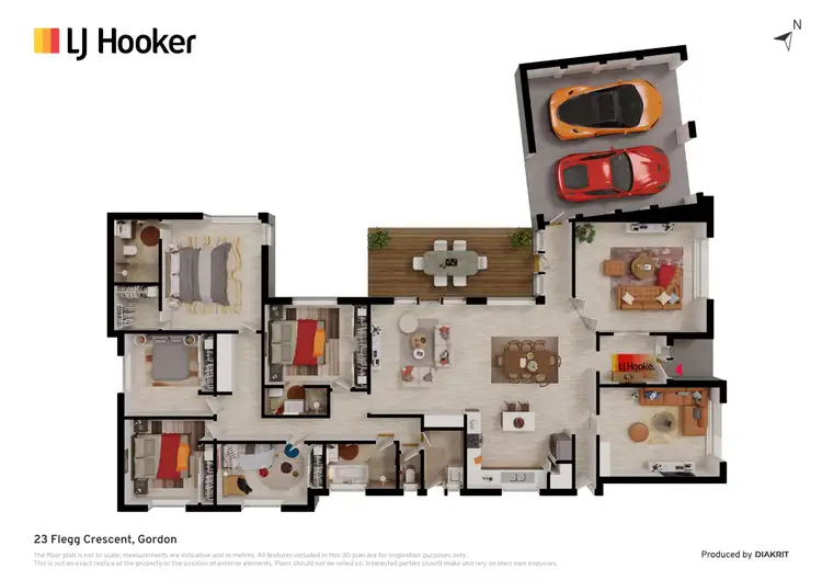 Floorplan of Homely house listing, 23 Flegg Crescent, Gordon ACT 2906