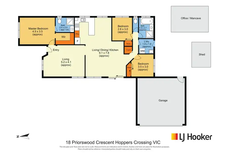Floorplan of Homely house listing, 18 Priorswood Drive, Hoppers Crossing VIC 3029