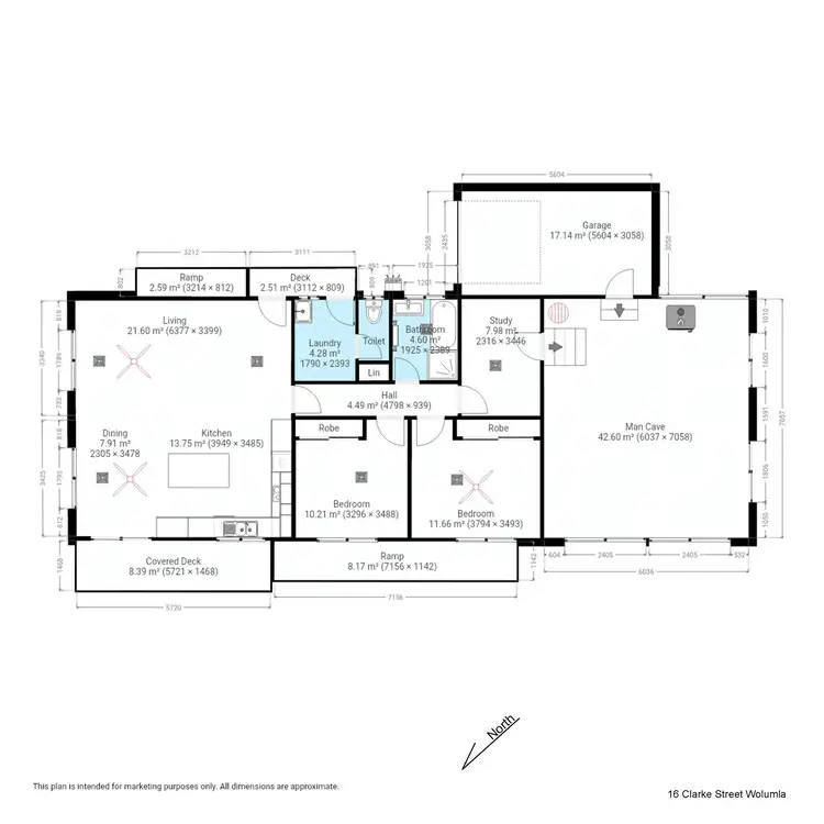 Floorplan of Homely house listing, 16 Clarke Street, Wolumla NSW 2550