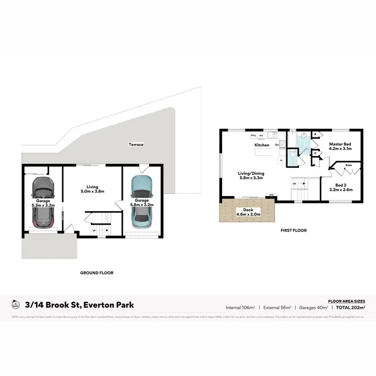 Floorplan of Homely townhouse listing, 3/14 Brook Street, Everton Park QLD 4053