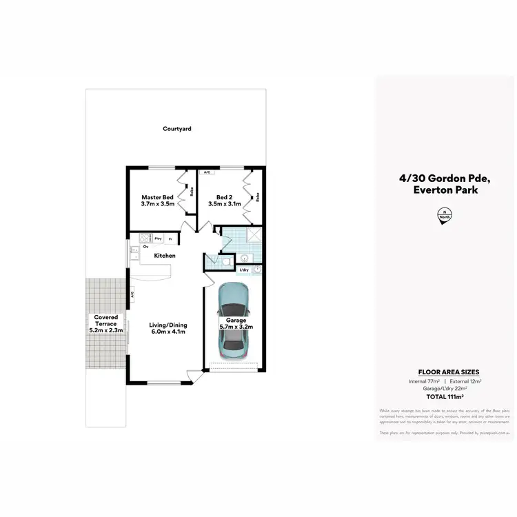 Floorplan of Homely villa listing, 4/30 Gordon Parade, Everton Park QLD 4053