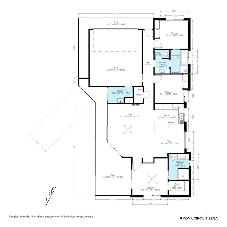 Floorplan of Homely house listing, 16 Koma Circuit, Bega NSW 2550