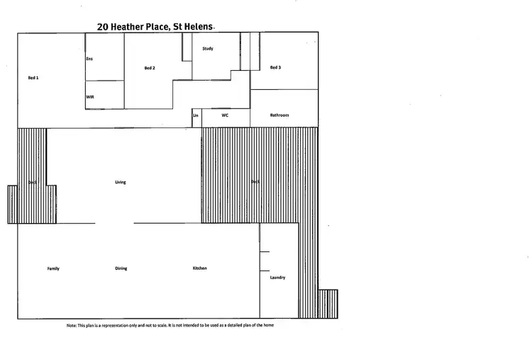 Floorplan of Homely house listing, 20 Heather Place, St Helens TAS 7216