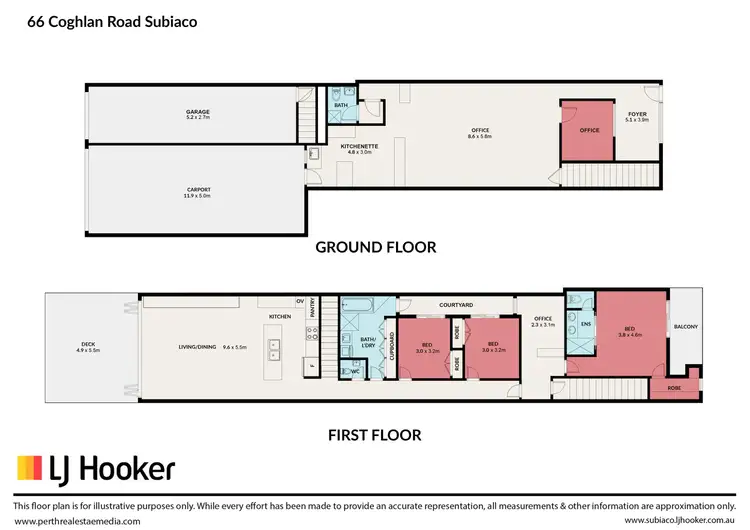 Floorplan of Homely apartment listing, 66 Coghlan Road, Subiaco WA 6008