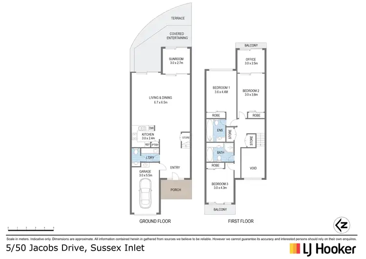 Floorplan of Homely townhouse listing, Unit 5/50 Jacobs Drive, Sussex Inlet NSW 2540