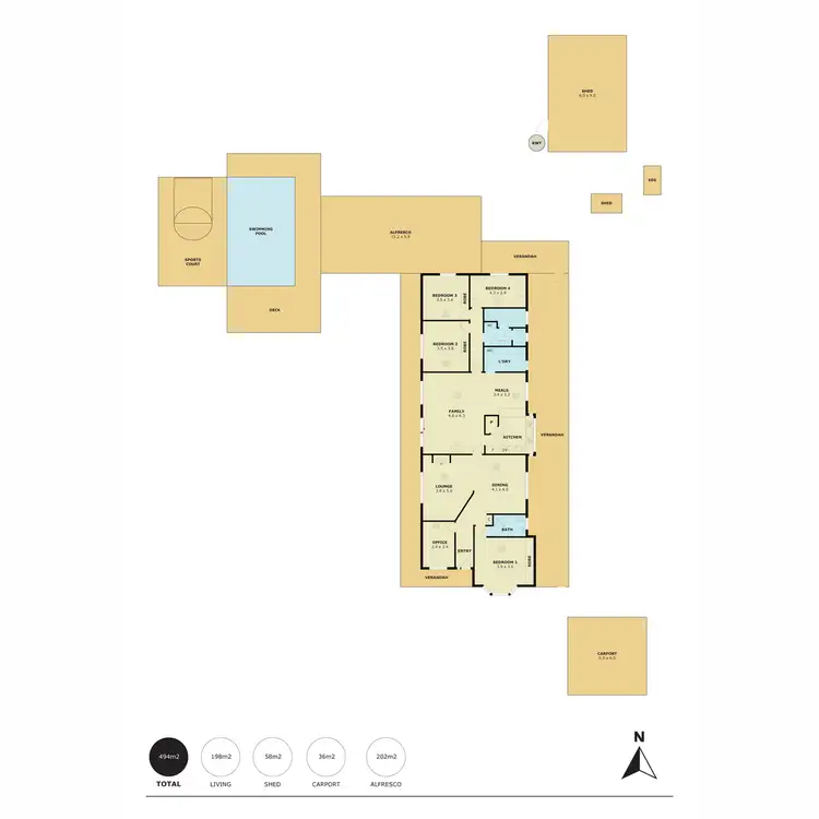 Floorplan of Homely house listing, 423 Uley Road, Uleybury SA 5114