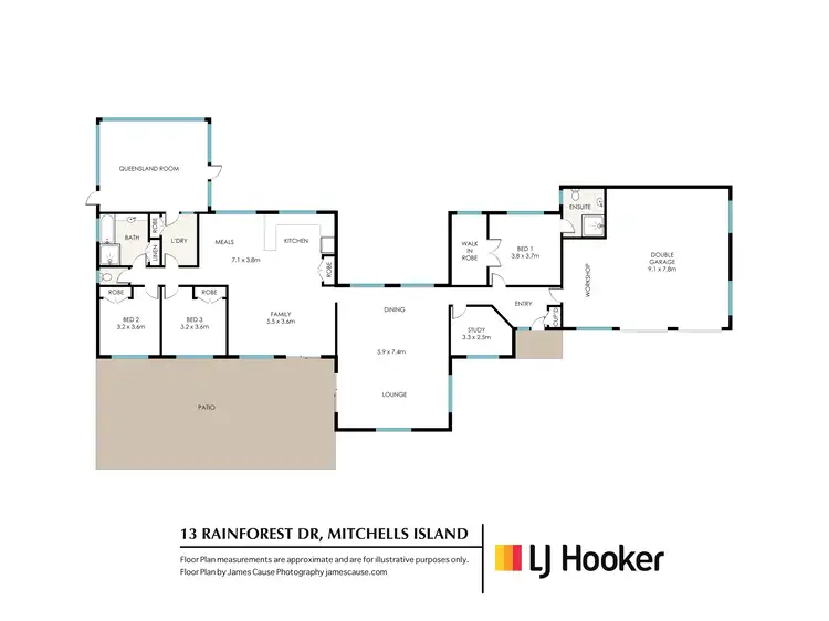 Floorplan of Homely house listing, 13 Rainforest Drive, Mitchells Island NSW 2430