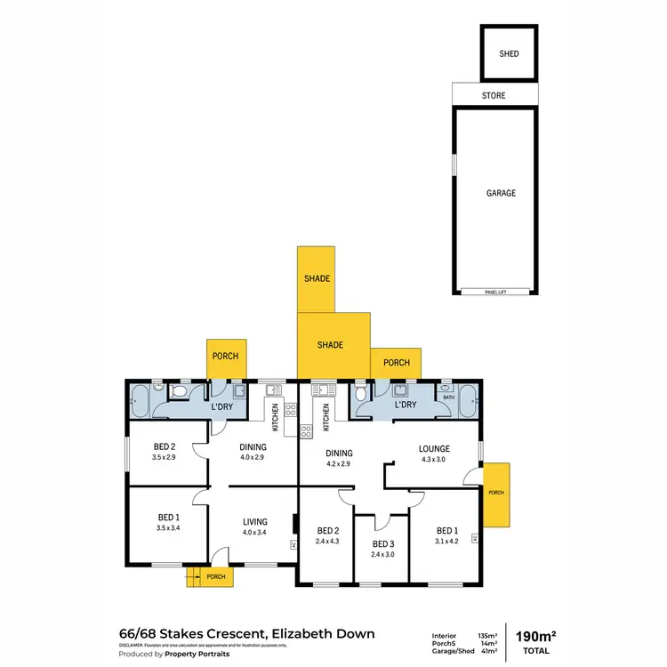Floorplan of Homely house listing, 66 Stakes Crescent, Elizabeth Downs SA 5113
