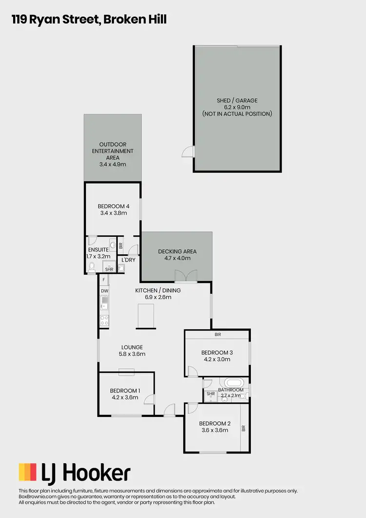 Floorplan of Homely house listing, 119 Ryan Street, Broken Hill NSW 2880