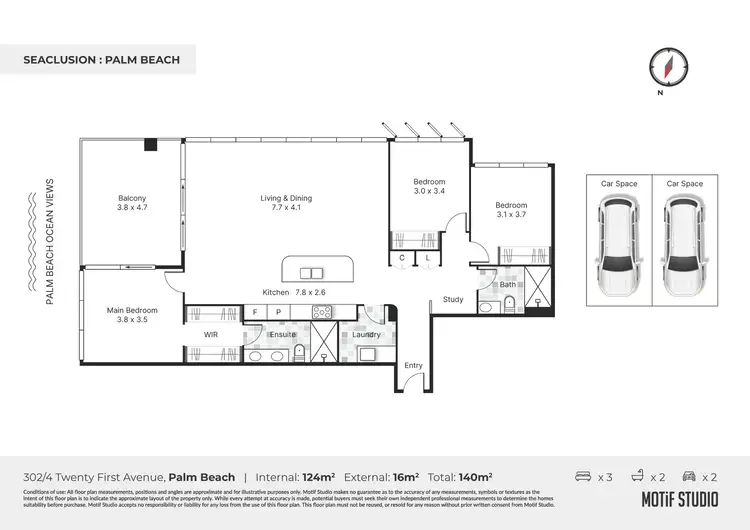 Floorplan of Homely apartment listing, 302/4 Twenty First Avenue, Palm Beach QLD 4221