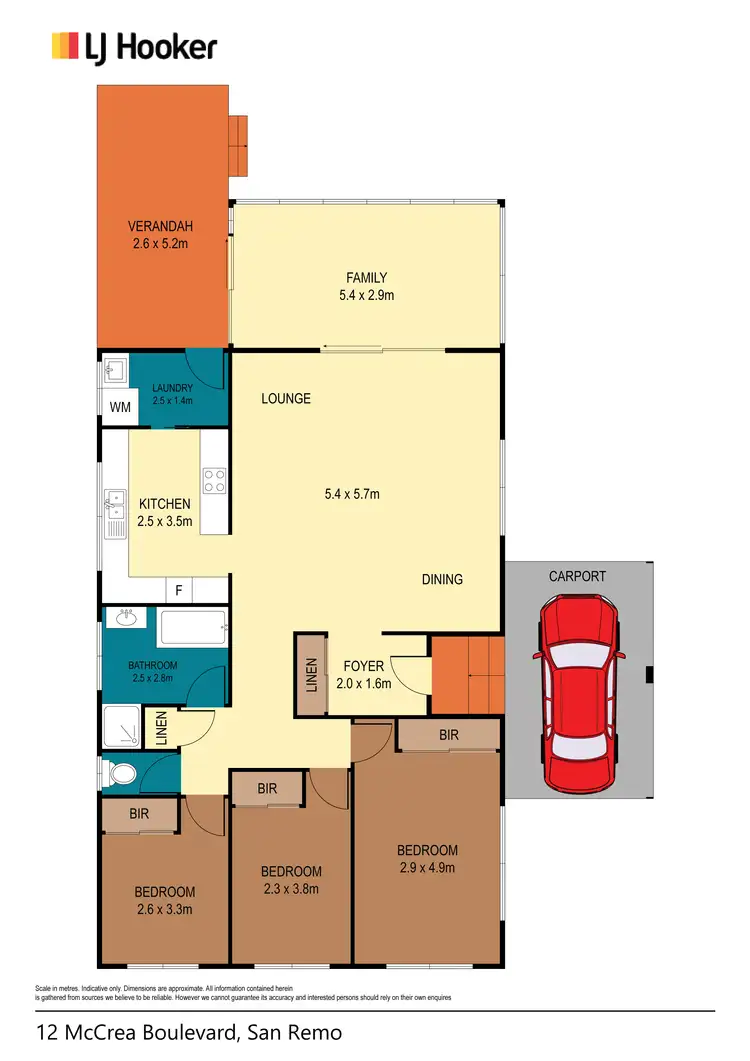 Floorplan of Homely house listing, 12 McCrea Boulevard, San Remo NSW 2262