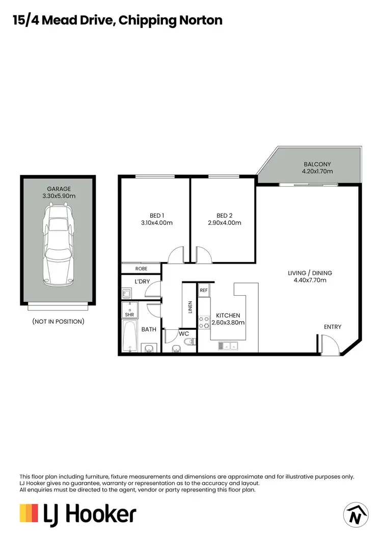 Floorplan of Homely apartment listing, 15/4 Mead Drive, Chipping Norton NSW 2170