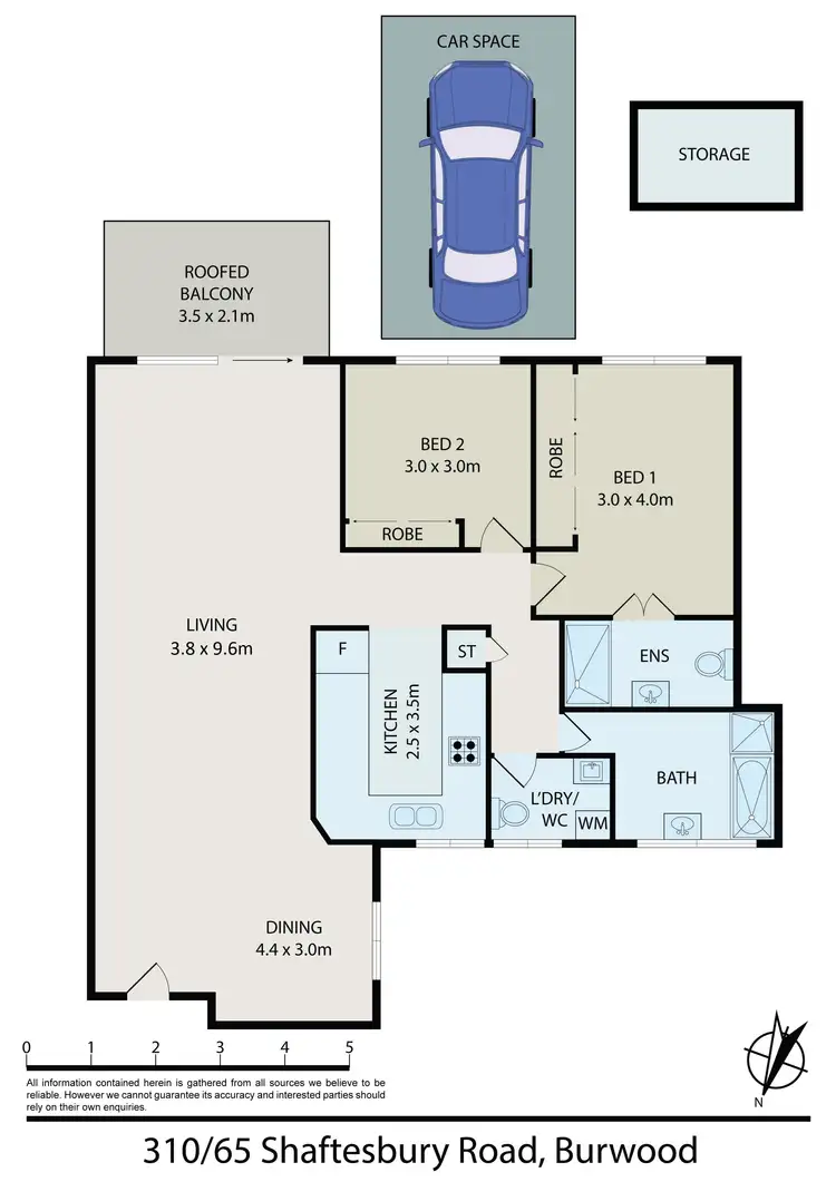 Floorplan of Homely apartment listing, 310/65 Shaftesbury Road, Burwood NSW 2134