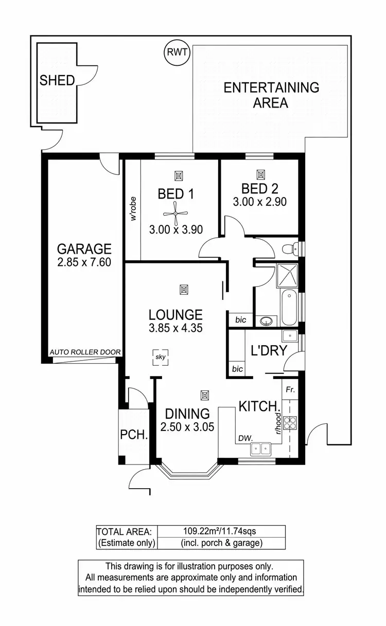 Floorplan of Homely unit listing, 7/11 Cook Crescent, Warradale SA 5046