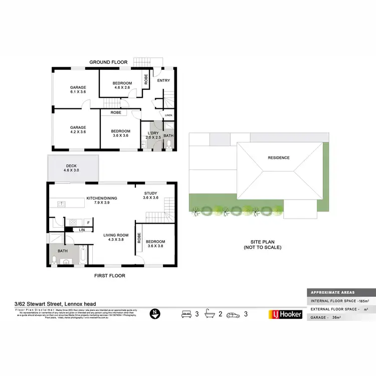 Floorplan of Homely townhouse listing, 3/62 Stewart Street, Lennox Head NSW 2478