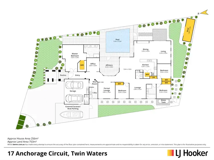 Floorplan of Homely house listing, 17 Anchorage Cct, Twin Waters QLD 4564