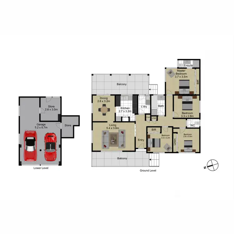 Floorplan of Homely house listing, 45 Port Arthur Street, Lyons ACT 2606
