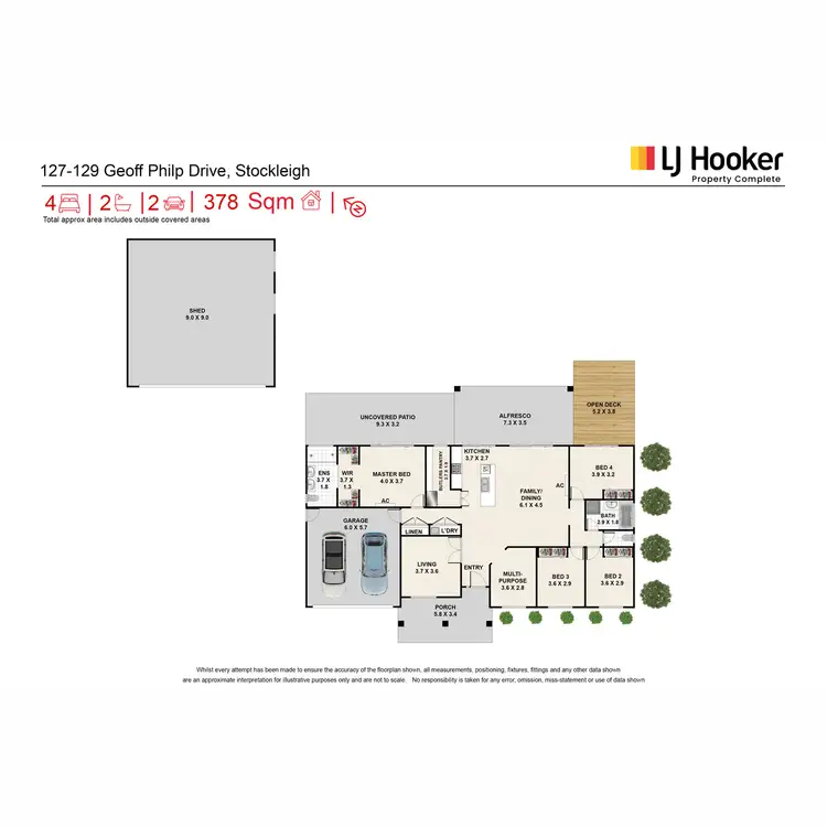 Floorplan of Homely house listing, 127-129 Geoff Philp Drive, Logan Village QLD 4207