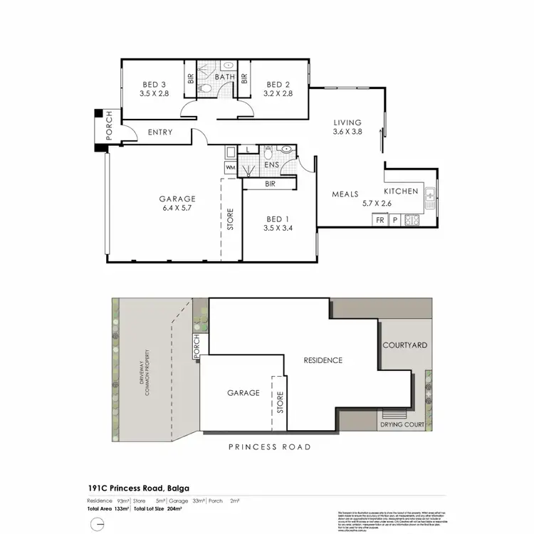 Floorplan of Homely house listing, 191C Princess Road, Balga WA 6061