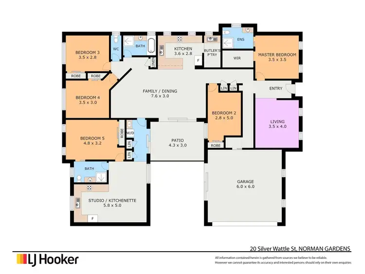Floorplan of Homely house listing, 20 Silver Wattle Street, Norman Gardens QLD 4701