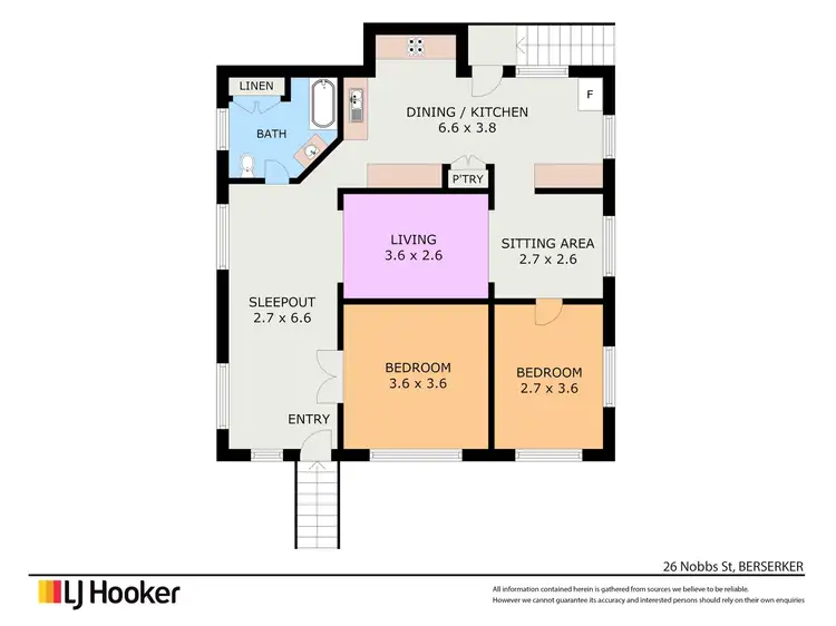 Floorplan of Homely house listing, 26 Nobbs Street, Berserker QLD 4701