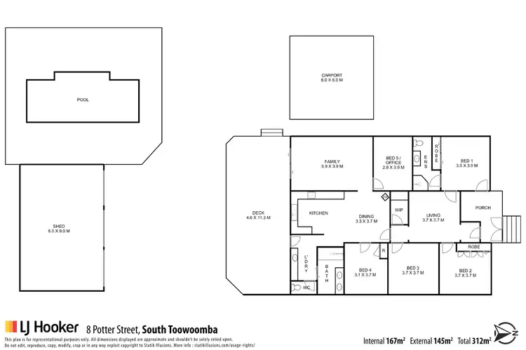 Floorplan of Homely house listing, 8 Potter Street, South Toowoomba QLD 4350