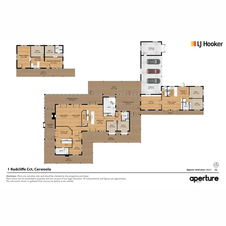 Floorplan of Homely rural property listing, 1 Radcliffe Circuit "Clover Hill", Carwoola NSW 2620