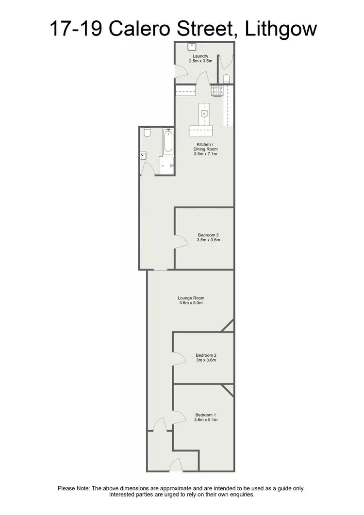 Floorplan of Homely house listing, 17-19 Calero Street, Lithgow NSW 2790
