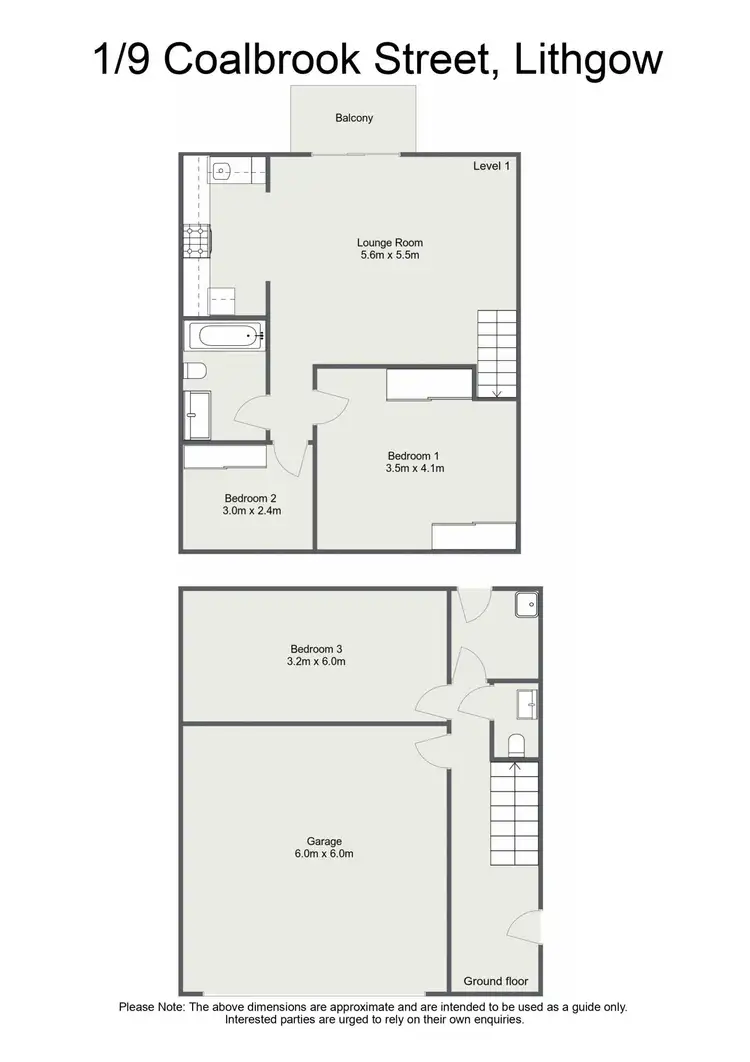 Floorplan of Homely townhouse listing, 1/9 Coalbrook Street, Lithgow NSW 2790