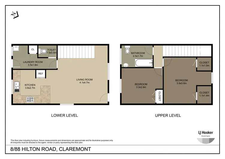 Floorplan of Homely unit listing, Unit 8/88 Hilton Road, Claremont TAS 7011