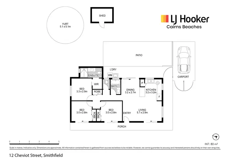 Floorplan of Homely house listing, 12 Cheviot Street, Smithfield QLD 4878