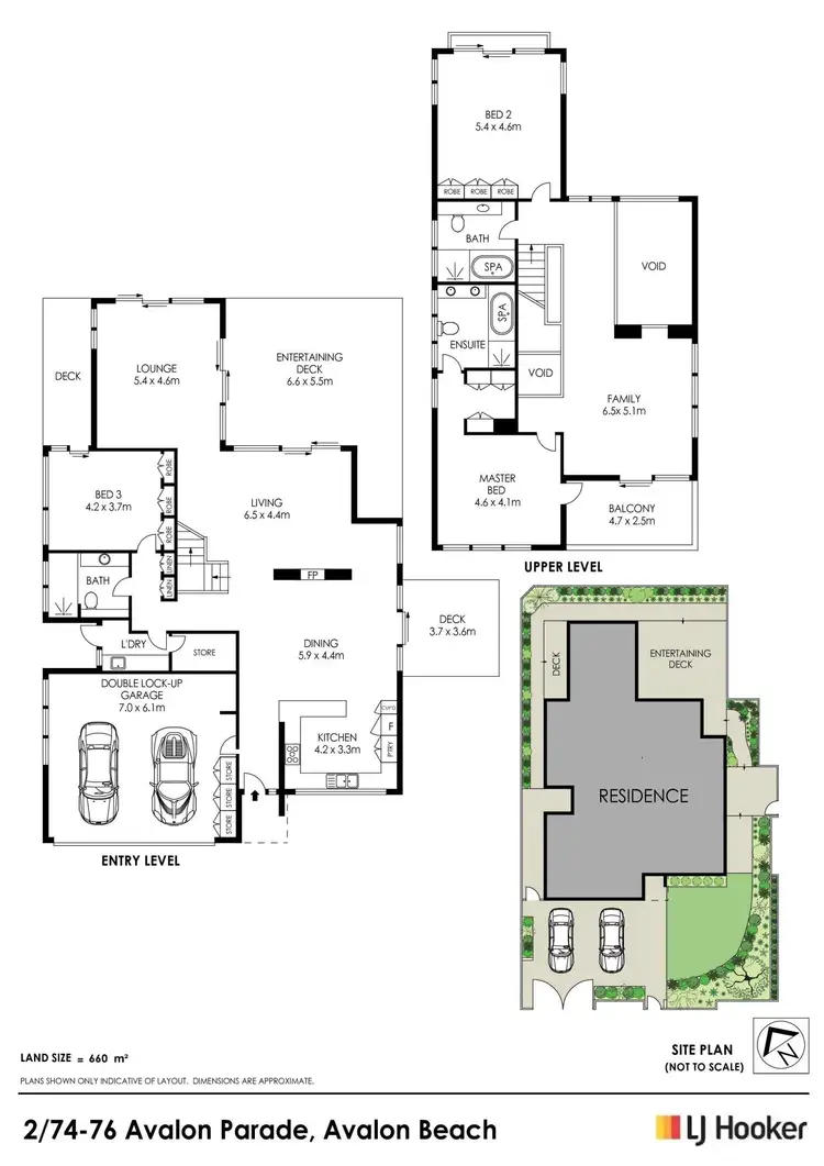 Floorplan of Homely townhouse listing, 2/74-76 Avalon Parade, Avalon Beach NSW 2107