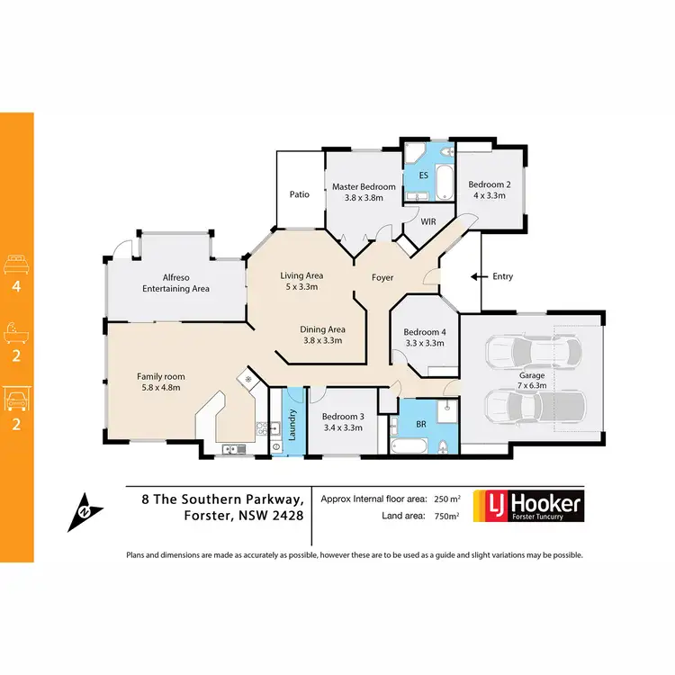 Floorplan of Homely house listing, 8 The Southern Parkway, Forster NSW 2428