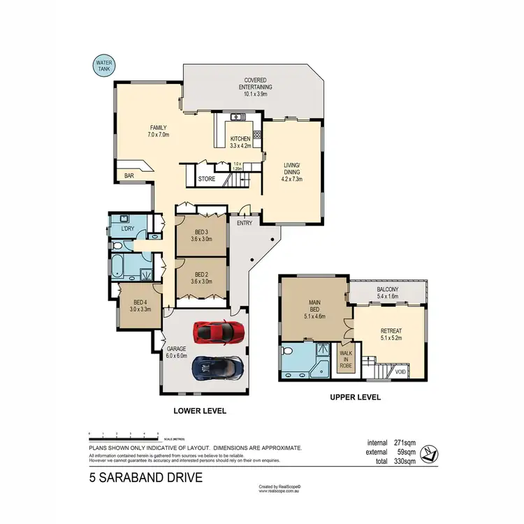 Floorplan of Homely house listing, 5 Saraband Drive, Eatons Hill QLD 4037