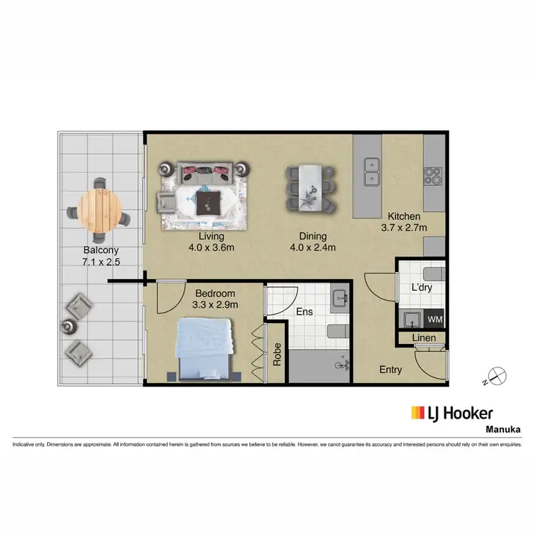 Floorplan of Homely apartment listing, 62/7 State Circle, Forrest ACT 2603