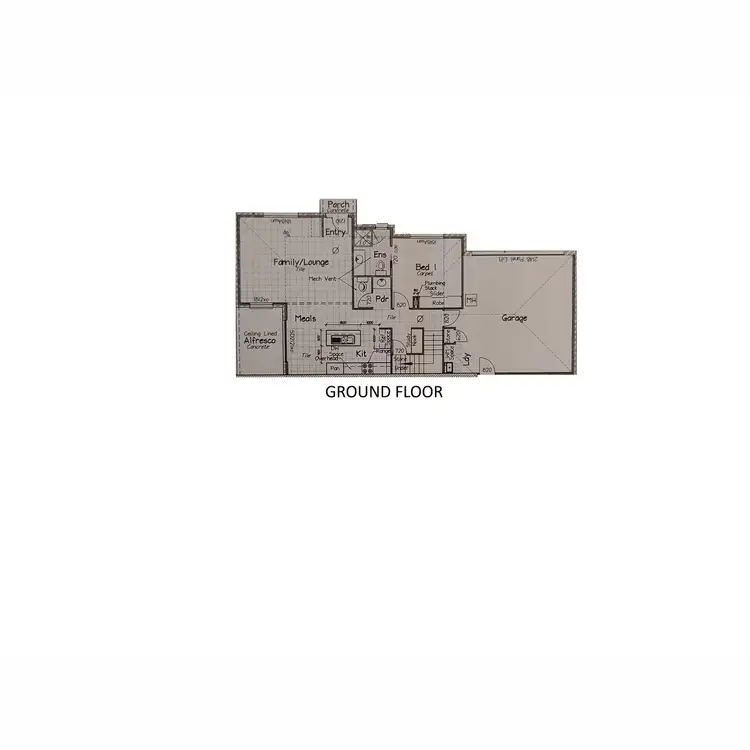 Floorplan of Homely semi-detached listing, 1/18 Birchgrove Crescent, Kallangur QLD 4503