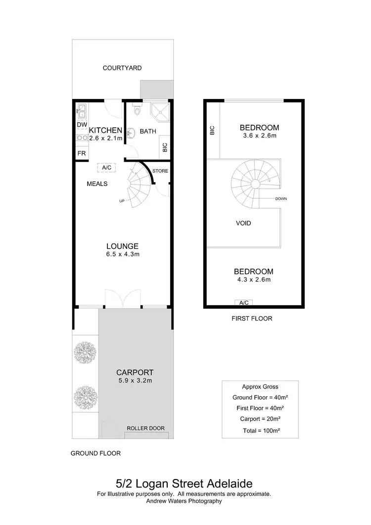Floorplan of Homely townhouse listing, 5/2-8 Logan Street, Adelaide SA 5000