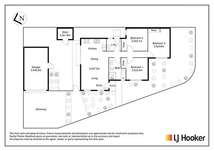 Floorplan of Homely unit listing, 4/4 Nepean Court, Wyndham Vale VIC 3024