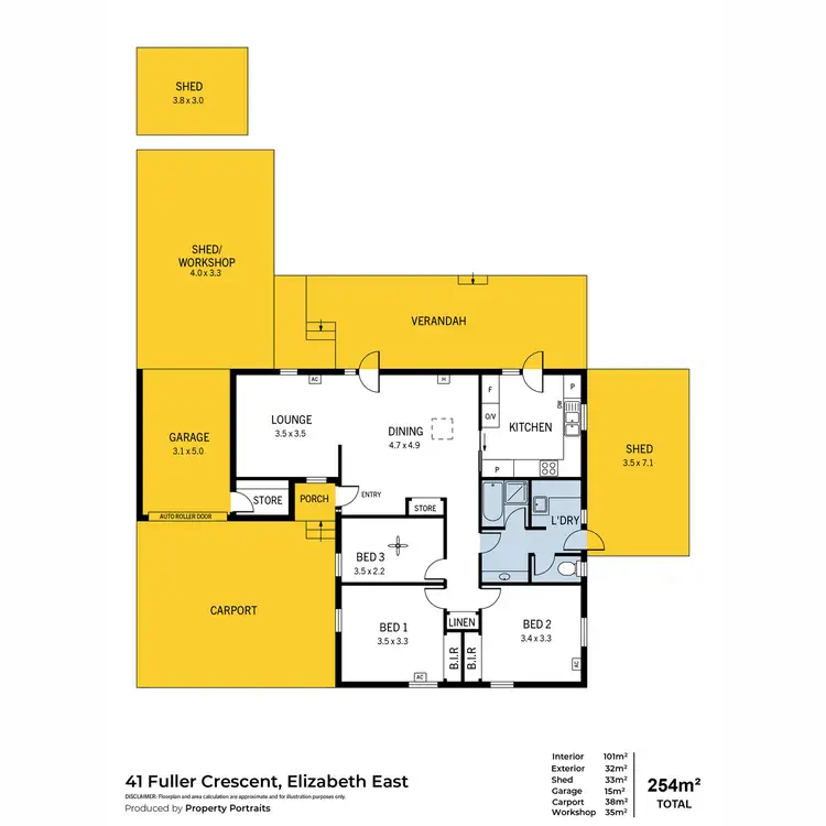 Floorplan of Homely house listing, 41 Fuller Crescent, Elizabeth East SA 5112
