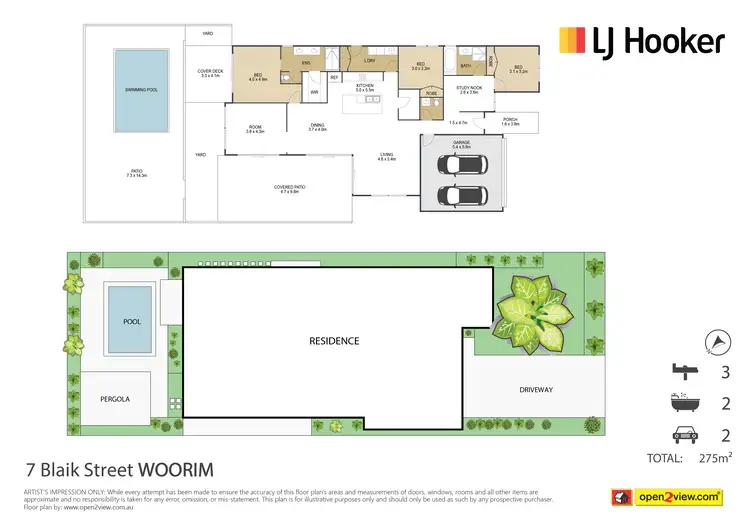 Floorplan of Homely house listing, 7 Blaik Street, Woorim QLD 4507