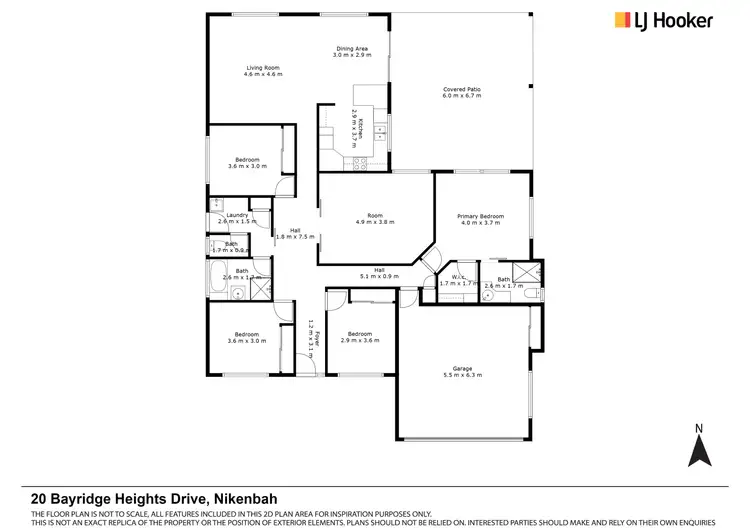 Floorplan of Homely house listing, 20 Bayridge Heights Drive, Nikenbah QLD 4655