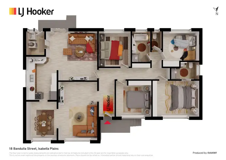 Floorplan of Homely house listing, 18 Bandulla Street, Isabella Plains ACT 2905
