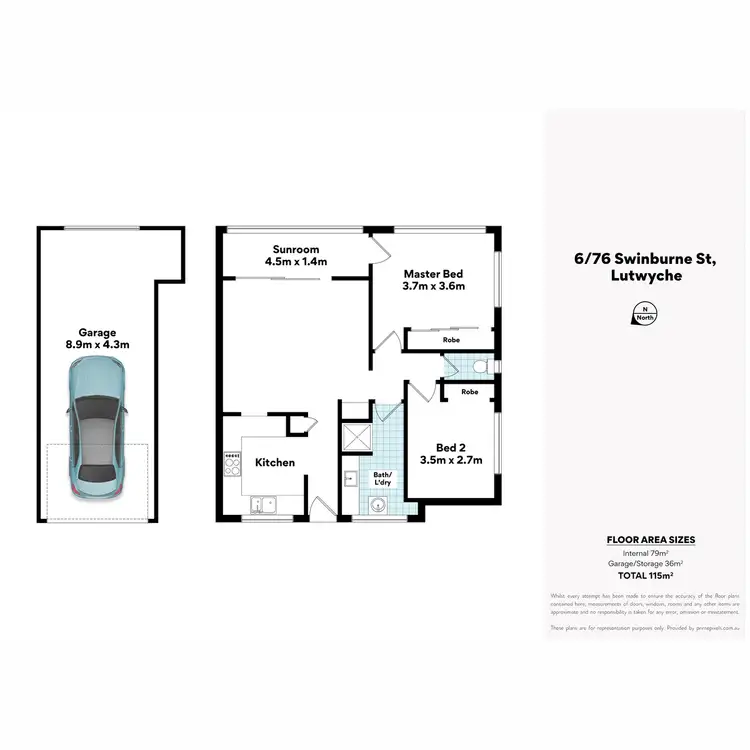 Floorplan of Homely apartment listing, 6/76 Swinburne Street, Lutwyche QLD 4030