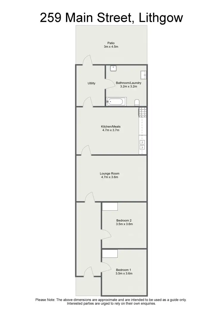 Floorplan of Homely house listing, 259 Main Street, Lithgow NSW 2790