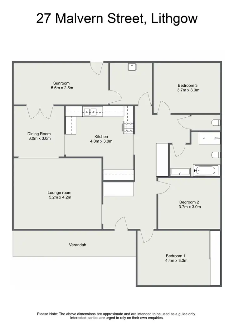 Floorplan of Homely house listing, 27 Malvern Street, Lithgow NSW 2790